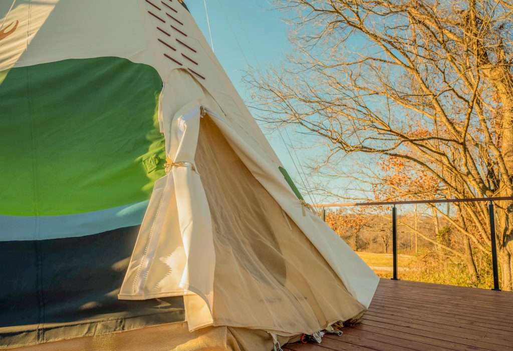Buck Wild rental teepee for glamping