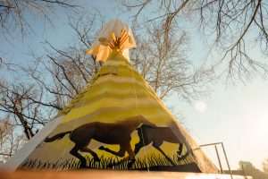 Main Attraction teepee close up